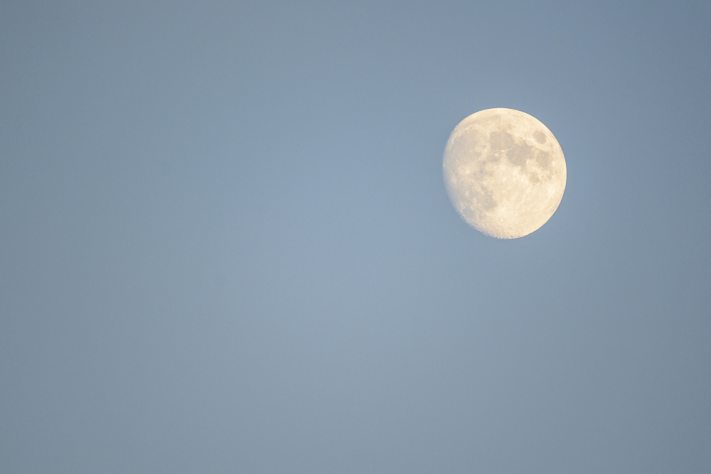 Moon and Earth
