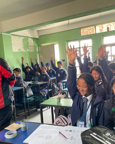 Students Learning Aavash-Experience Karkhana-Class